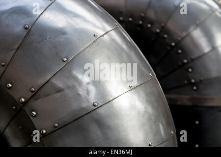 Old Industrial air duct pipe detail. Stock Photo