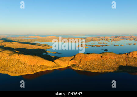 Aerial view of Lake Argyle, Kimberley, Western Australia, WA, Australia Stock Photo