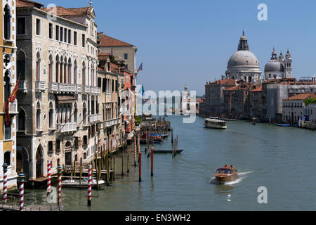 Italy, Venice cityscape along Grand Canal Stock Photo