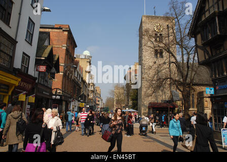 St Michael at the North Gate, Cornmarket, Oxford, England Stock Photo