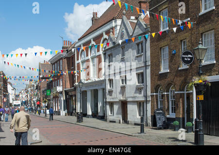 Rochester High Street, Kent, England, UK Stock Photo