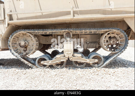 Israel, Latrun, tank at Yad Lashiryon Museum Stock Photo