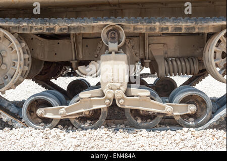 Israel, Latrun, tank at Yad Lashiryon Museum Stock Photo