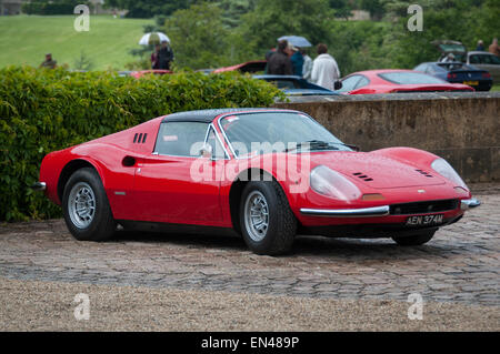 Ferrari Dino 206 GT at the Ferrari Owners Club Rally at Blenheim Palace, Woodstock, Oxfordshire Stock Photo