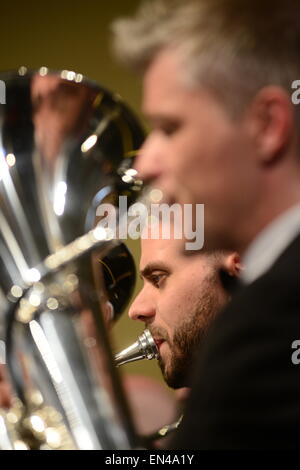 Grimethorpe Colliery Band in concert, Barnsley, UK. Picture: Scott Bairstow/Alamy Stock Photo