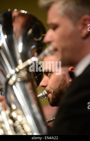 Grimethorpe Colliery Band in concert, Barnsley, UK. Picture: Scott Bairstow/Alamy Stock Photo