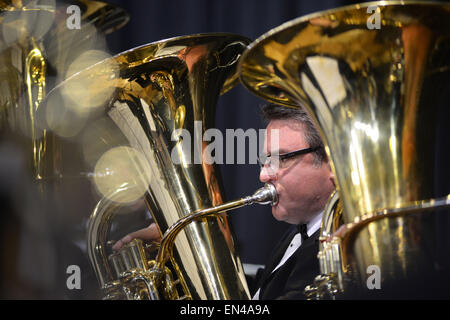 Grimethorpe Colliery Band in concert at Barnsley, UK. 6th November 2014. Picture: Scott Bairstow/Alamy Stock Photo