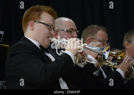 Grimethorpe Colliery Band in concert at Barnsley, UK. 6th November 2014. Picture: Scott Bairstow/Alamy Stock Photo