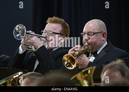 Grimethorpe Colliery Band in concert at Barnsley, UK. 6th November 2014. Picture: Scott Bairstow/Alamy Stock Photo