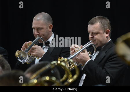 Grimethorpe Colliery Band in concert at Barnsley, UK. 6th November 2014. Picture: Scott Bairstow/Alamy Stock Photo