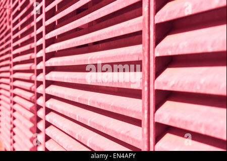 Metal bars with a shallow depth of field as an abstract image Stock Photo