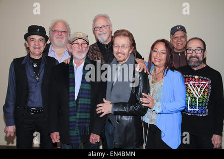 Ny, NY, USA. 26th Apr, 2015. NY NY April 27, 2015 ;.The original cast of Jesus Christ Superstar attend a reunion Q and A session and Screening of the film at The Beekman Theater on April 27, 2015 .Front Row:Kurt Yaghjian, Norman Jewison, Ted Neeley.Yvonne Elliman, Barry Dennen.Back Row: Josh Mostel, Bob Bingham, Larry Marshall © Rahav Segev/ZUMA Wire/Alamy Live News Stock Photo