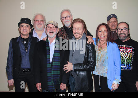 Ny, NY, USA. 26th Apr, 2015. NY NY April 27, 2015 ;.The original cast of Jesus Christ Superstar attend a reunion Q and A session and Screening of the film at The Beekman Theater on April 27, 2015 .Front Row:Kurt Yaghjian, Norman Jewison, Ted Neeley.Yvonne Elliman, Barry Dennen.Back Row: Josh Mostel, Bob Bingham, Larry Marshall © Rahav Segev/ZUMA Wire/Alamy Live News Stock Photo
