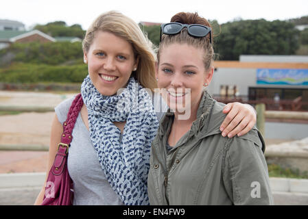 Young women outdoors, Cape Town, Western Cape Province, Republic of South Africa Stock Photo
