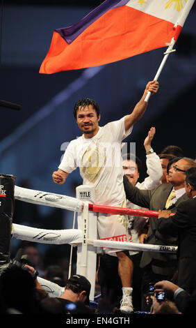 Arlington, Texas. 13th Nov, 2010. Manny Pacquiao (PHI) Boxing : Manny Pacquiao of the Philippines celebrates after winning the WBC World Super Welterweight title boxing fight against Antonio Margarito of Mexico in Arlington, Texas . © Naoki Fukuda/AFLO/Alamy Live News Stock Photo