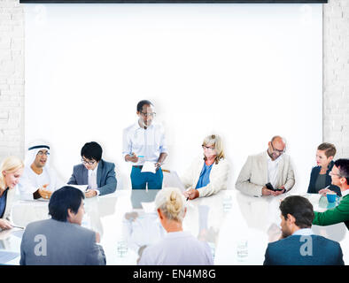Business People Conference Meeting Boardroom Leader Concept Stock Photo