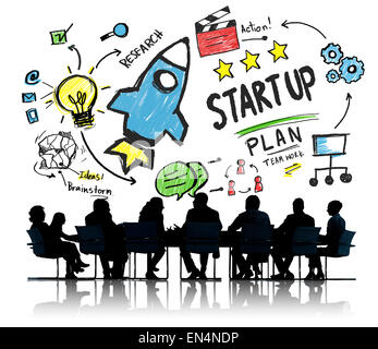 Startup New Business Launch Growth Success Concept Stock Photo - Alamy