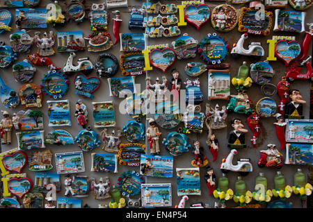 Souvenir shops in presepi street in naples Stock Photo