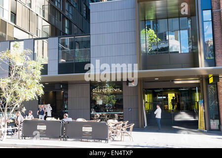 newly built high rise apartment buildings in Chippendale Sydney,Australia bringing gentrification to the area Stock Photo
