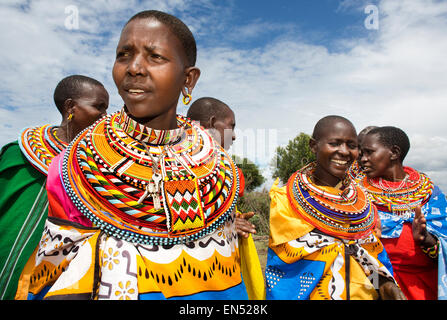 Samburu tribe in Northern Kenya Stock Photo