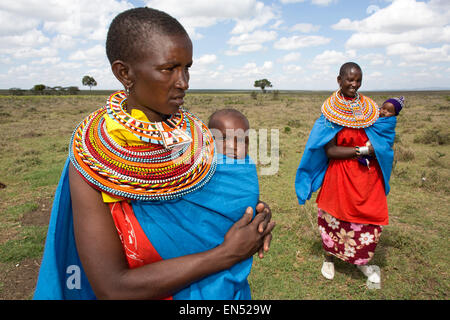Samburu tribe in Northern Kenya Stock Photo