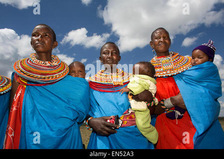 Samburu tribe in Northern Kenya Stock Photo