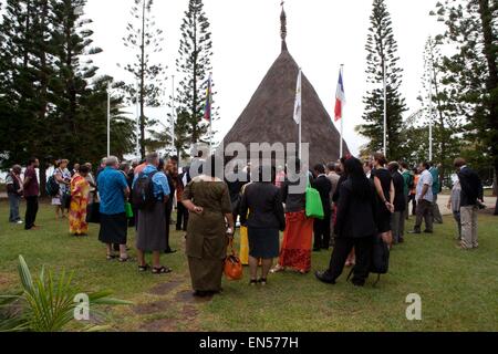 Noumea, New Caledonia. 28th April, 2015. Oceania 21, the third edition of the Oceanian summit on sustainable development. Representatives of 17 South Pacific countries attend the climate change summit on 28, 29 and 30 April. Credit:  Ania Freindorf/Alamy Live News Stock Photo