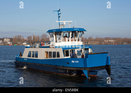 Ferry between Amsterdam and Amsterdam north Stock Photo