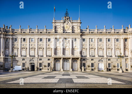 Madrid, Spain at the Royal Palace's courtyard. Stock Photo