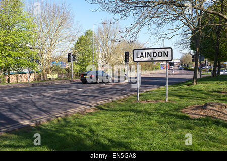 Basildon Essex Road Sign Stock Photo - Alamy