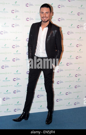 Rylan Clark attends the annual Emeralds and Ivy Ball at Supernova in Embankment Gardens, London in aid of Cancer Research UK and the Marie Keating Foundation. Stock Photo