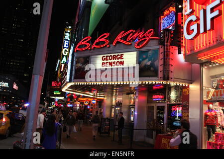 Jazz legend George Benson performs at B.B. King Blues Club & Grill  Featuring: Atmosphere Where: New York City, New York, United States When: 24 Oct 2014 Stock Photo