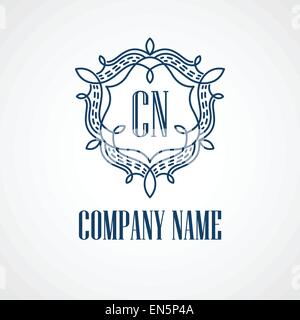 Monogram Logos. Vintage Vector Concepts. EPS 10 Stock Vector