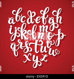 The original alphabet. Hand-made lettering EPS 10 Stock Vector