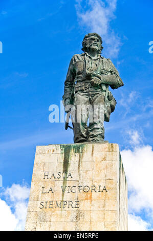 Vertical close up view of the Ernesto Che Guevara statue in Santa Clara. Stock Photo