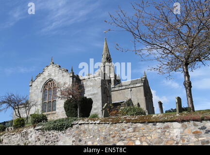 Exterior of Largo and Newburn Parish Church Upper Largo Fife Scotland  April 2015 Stock Photo