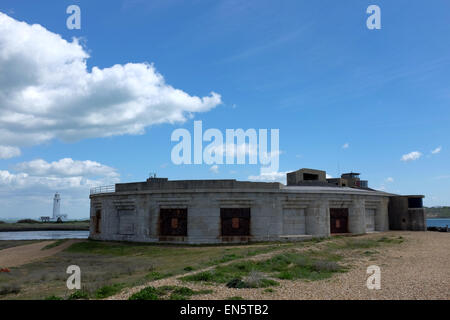 Hurst Castle on Hurst Spit near Keyhaven in the New Forest Hampshire UK looking out to the Solent Stock Photo