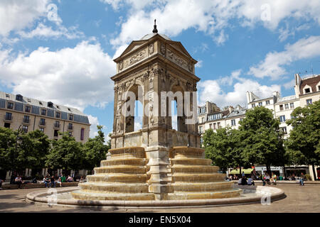 Paris Fontaine des Innocents in Les Halles, France, Europe