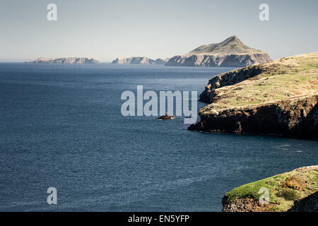 Anacapa and Santa Cruz Islands, part of the Channel Islands National Park off the coast of southern California Stock Photo