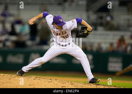 Rouge, Louisiana, USA. 28th Apr, 2015. LSU Tigers pitcher Collin Strall (30) during the game between LSU and Alcorn State at Alex Box Stadium in Baton Rouge, LA. Credit:  csm/Alamy Live News Stock Photo