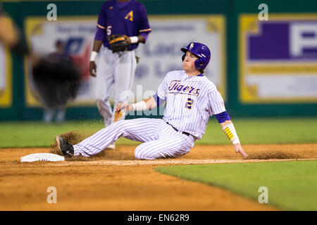 Rouge, Louisiana, USA. 28th Apr, 2015. LSU Tigers catcher Michael Papierski (2) during the game between LSU and Alcorn State at Alex Box Stadium in Baton Rouge, LA. Credit:  csm/Alamy Live News Stock Photo