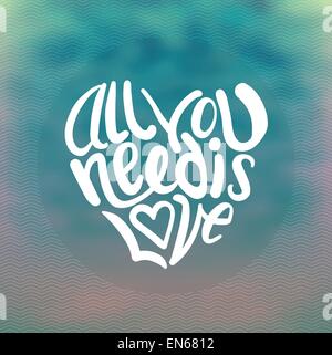 All you need is love vector Stock Vector