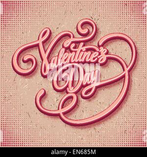 Inscription Valentine's Day Vector illustration Stock Vector