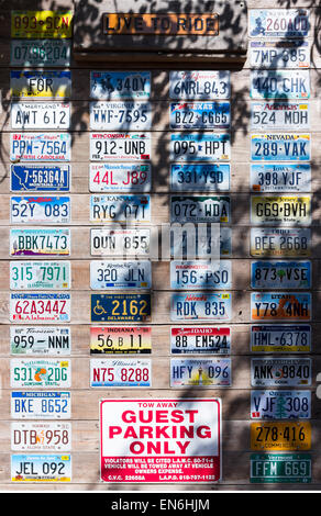 License Plates Collage Stock Photo