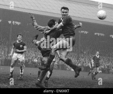 FA Cup 6th Round. Fulham v. Blackburn. 10th March 1962 Stock Photo