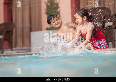 Couple looking at digital tablet Stock Photo