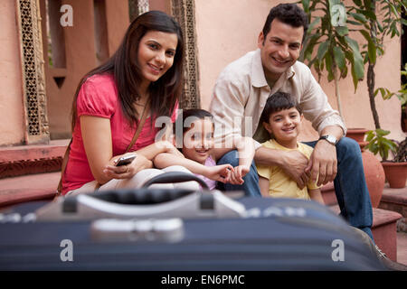 Couple looking at digital tablet Stock Photo