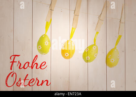 Composite image of frohe ostern Stock Photo