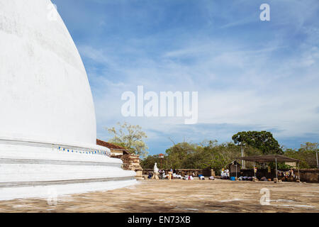 The Mirisavatiya dagoba in the ancient city of Anuradhapura, Sri Lanka.