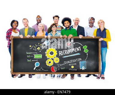 Ethnicity People Holding Recruitment Togetherness Concept Stock Photo